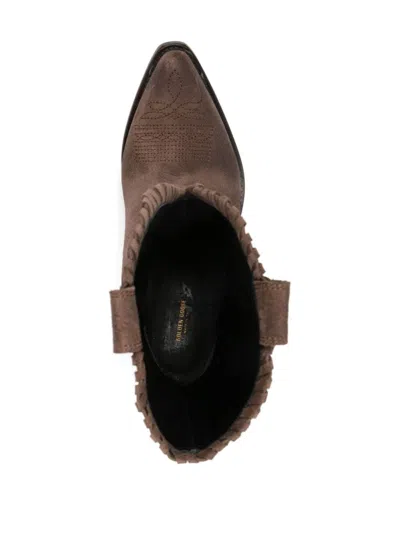 Golden Goose Wish Star Suede Cowboy Boots
