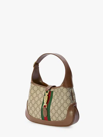 Gucci Jackie 1961 Small Webbing-trimmed Coated-canvas And Leather Shoulder Bag