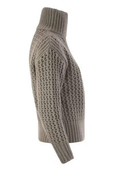 Herno Cardigan In Alpaca And Wool Yarn