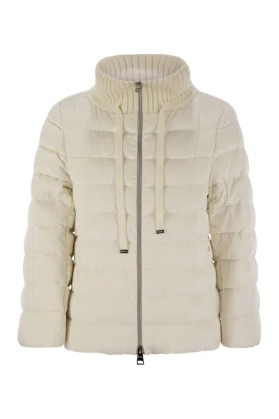 Herno Resort Hood In Dusty Velvet
