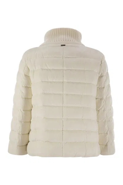 Herno Resort Hood In Dusty Velvet