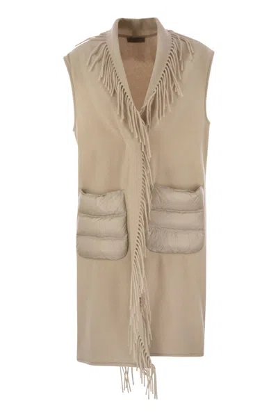 Herno Women Wool And Cashmere Sleeve Coat