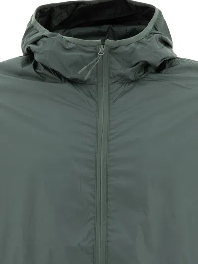 Hiking Patrol Windproof Hooded Jacket Jackets Grey In Green