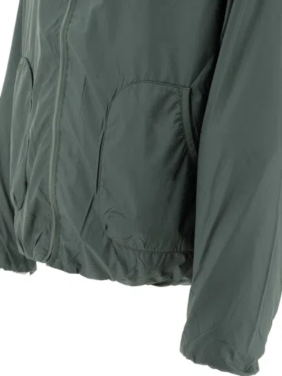 Hiking Patrol Windproof Hooded Jacket Jackets Grey In Green