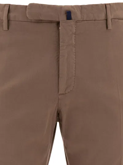 Incotex Tailored Brown Trousers With Comfortable Cotton-elastane Blend