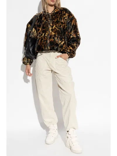 Isabel Marant Delima Leopard-print Bomber Jacket
