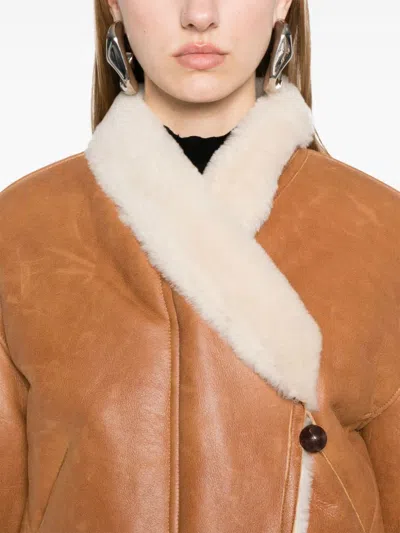 Isabel Marant Eriana Shearling Cropped Jacket