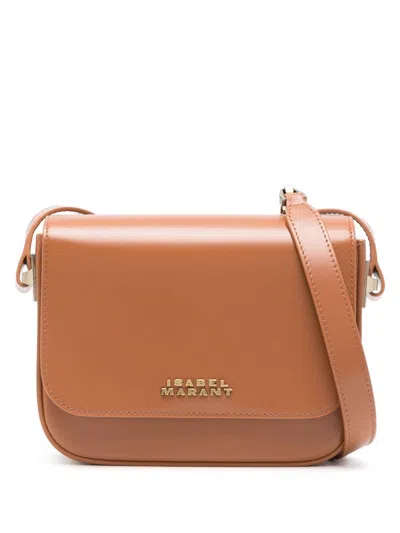 Isabel Marant Biscuit Leather Small Lizza Crossbody Bag