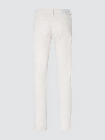 Jacob Cohen Belt Loop Denim Trousers In White