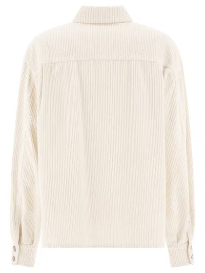 Jacob Cohen Velvet Overshirt Jackets White