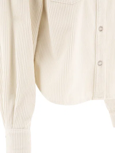 Jacob Cohen Velvet Overshirt Jackets White