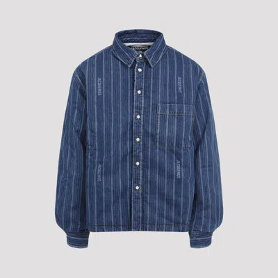 Jacquemus La Chemise Boulanger Blue Stripe Cotton Shirt