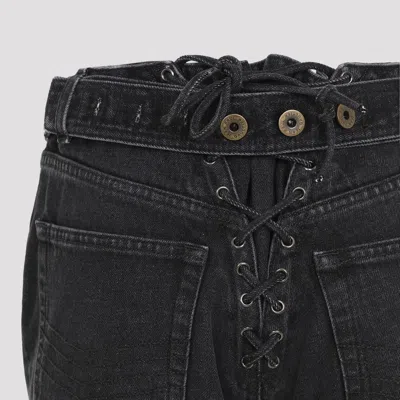 Jean Paul Gaultier Jeans With Padded Inlays And Lace-up