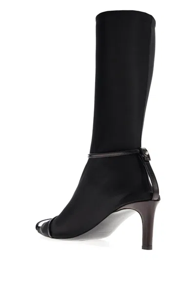 Jil Sander Stivaletto Trunk Nylon T-strap Booties