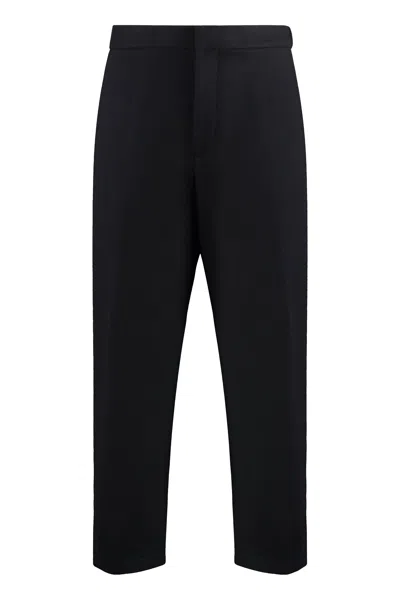 Jil Sander Classic Wool Trousers With Elastic Back Waist Insert