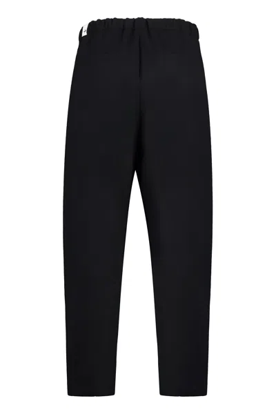 Jil Sander Classic Wool Trousers With Elastic Back Waist Insert