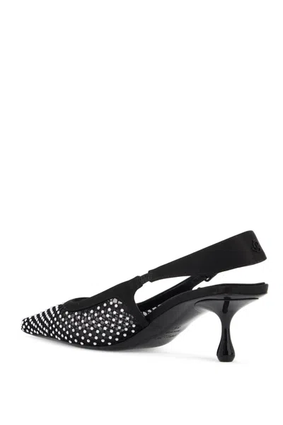 Jimmy Choo 'mesh And Satin Slingback Amel 50 Dã©col