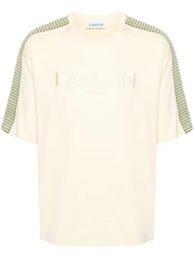 Lanvin Logo-embroidered Cotton T-shirt