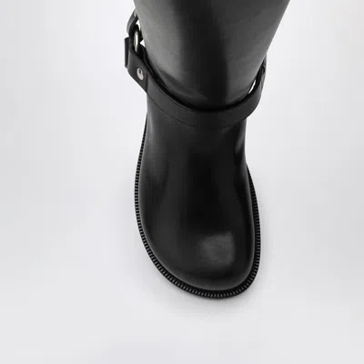 Loewe Leather Campo Biker Boots In Black