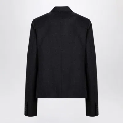 Loewe Grey Wool Double-breasted Jacket Women