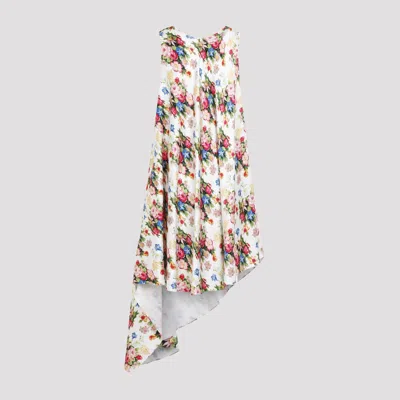 Loewe Floral Print Asymmetric Midi Dress