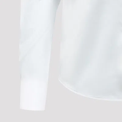 Loewe Long-sleeved Silk Shirt In Blue