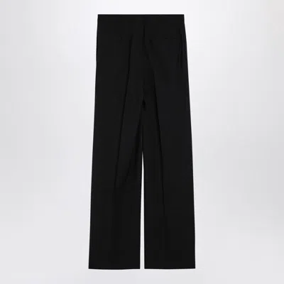 Loulou Studio Anthracite Grey Wool Palazzo Trousers
