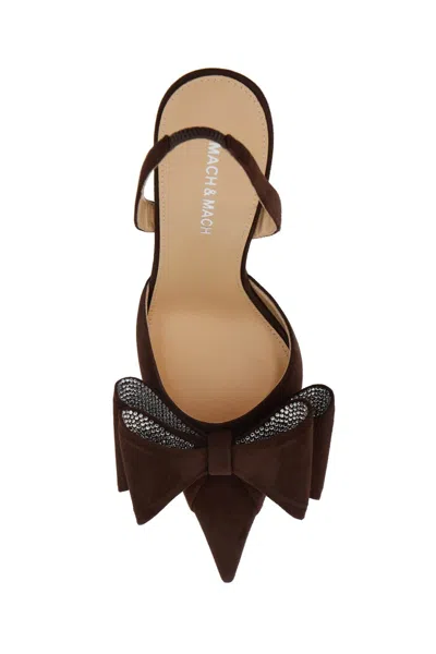 Mach&mach Mach & Mach Slingback Décollet In Brown
