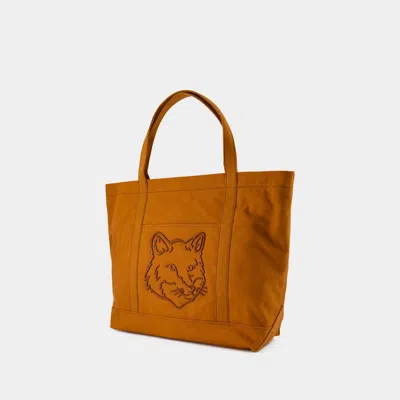 MAISON KITSUNÉ MAISON KITSUNÉ FOX HEAD LARGE SHOPPER BAG 