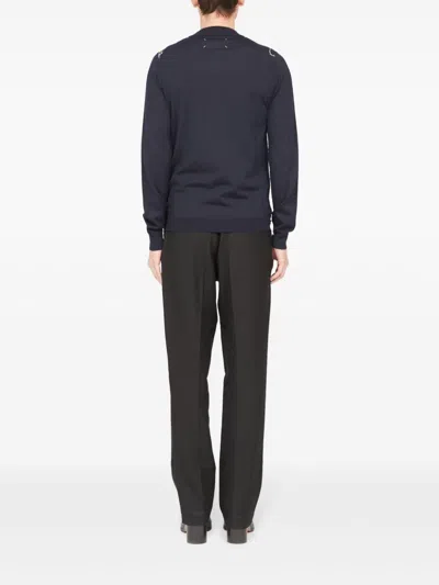 Maison Margiela Midnight Blue Wool Sweater