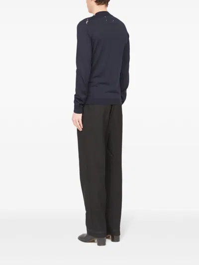 Maison Margiela Midnight Blue Wool Sweater