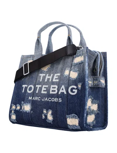 Marc Jacobs The Medium Tote Cotton Tote In Blue