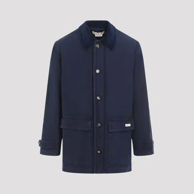 Marni Logo Patch Buttoned Coat