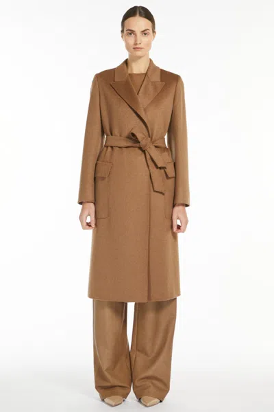 Max Mara Fragore Wool And Cashmere-blend Wrap Coat