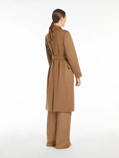 Max Mara Fragore Wool And Cashmere-blend Wrap Coat