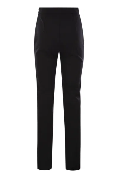 Max Mara Studio Bozen Slim Trousers In Technical Cady