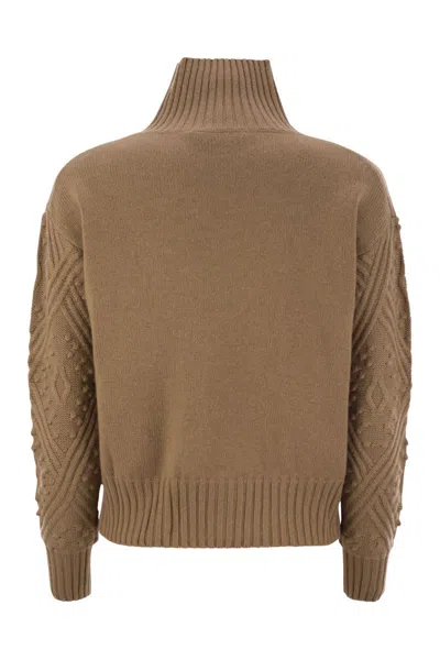 Max Mara Studio Panino Argyle Cashmere Blend Sweater