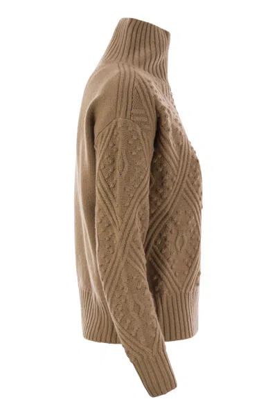 Max Mara Studio Panino Argyle Cashmere Blend Sweater