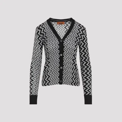 Missoni Buttoned Wool Cardigan Zigzag Stripes