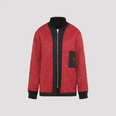 Mm6 Maison Margiela Black Stand-up Ribbed Collar Jacket