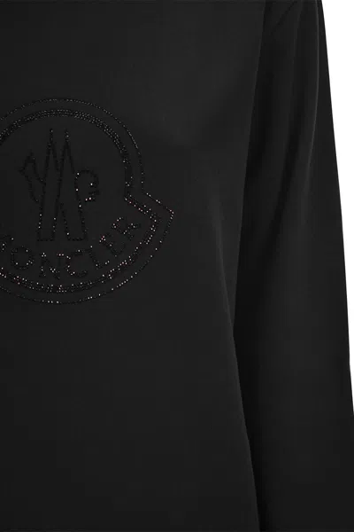 Moncler Rhinestone-embellished Logo Sweatshirt