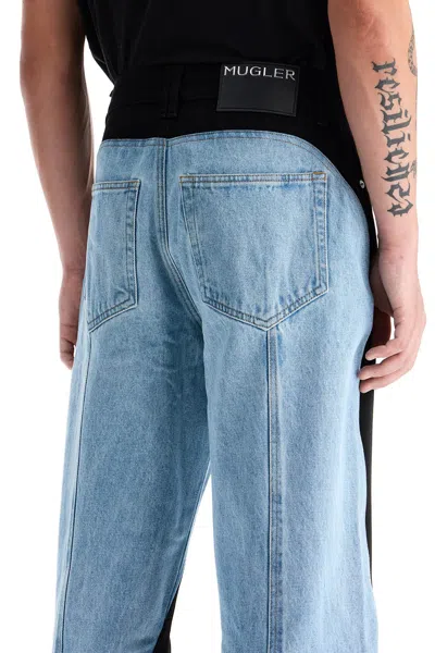 Mugler Colourblock Straight-leg Jeans