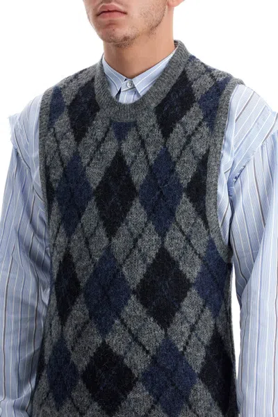 Shop Our Legacy Soft Duke Argyle Formal Knit Vest