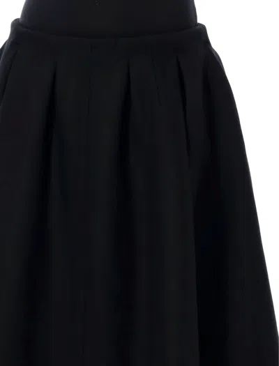 Patou Long Pleated Skirt
