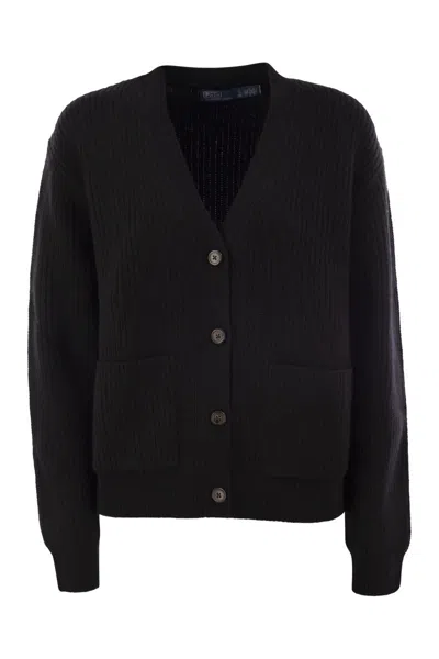 Polo Ralph Lauren Wool And Cashmere V-neck Cardigan