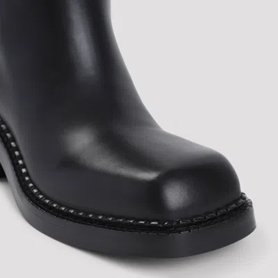 Prada Leather Knee-high Boots With Low Block Heel