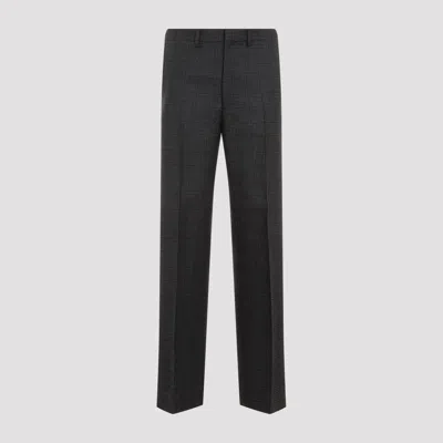 Prada Prince Of Wales Checked Wool Trousers