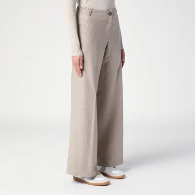 Quelledue Mélange Wool Tailored Pants