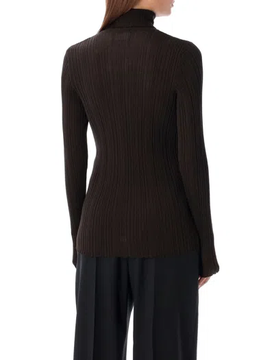 Rhea Roll-neck Ribbed Sweater