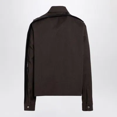 Rick Owens Tour Snap Front Jacket Knitwear Brown